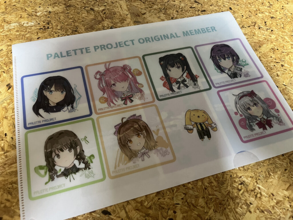 パレプロ クリアファイル 表が正規メンバー、裏が研究生